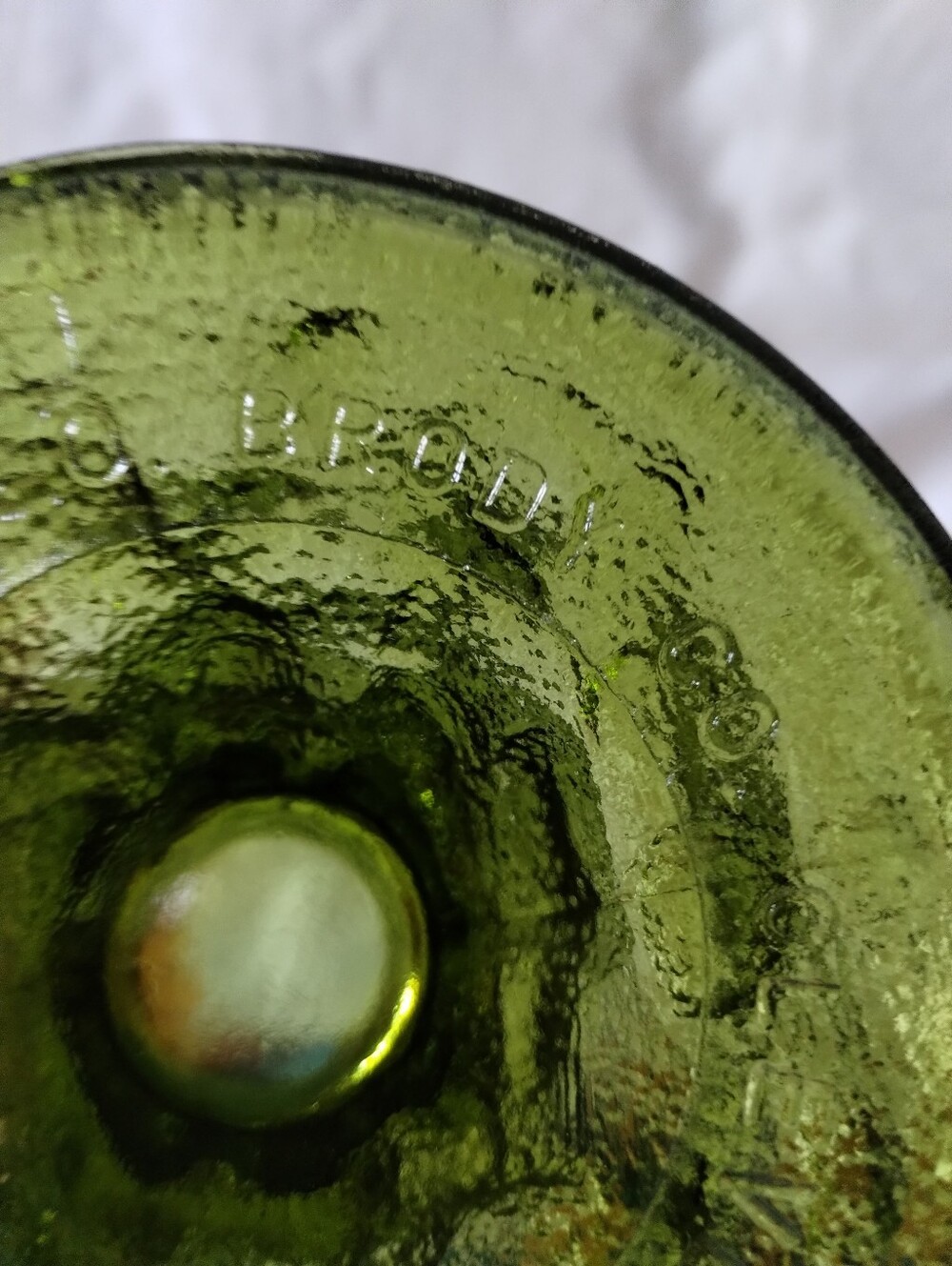 EO Brody AvocadoGreen Textured Glass Pedestal Vase - Home Accents - Picture 4 of 7